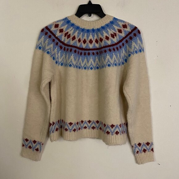 RD STYLE Elfa Fair Isle Wool Cardigan Sweater XL - Picture 12 of 15